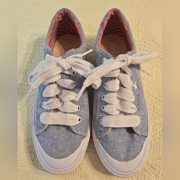 Keds Shoes - EUC Keds Ladies Light Blue Chambray Canvas Sneakers